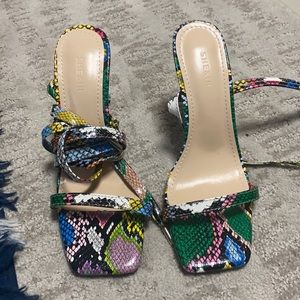 Multi color heels